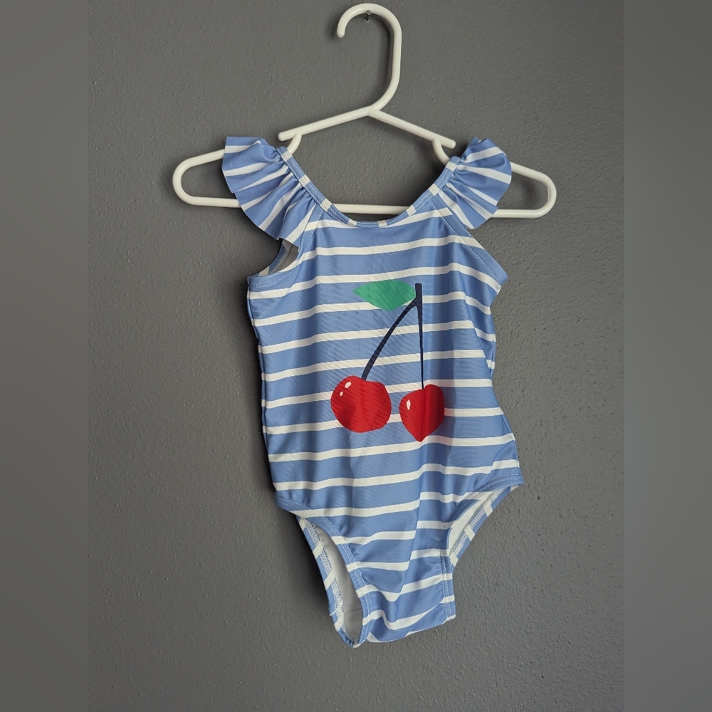 GAP Blue and White Baby Swimsuit